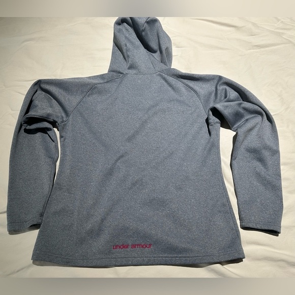 Under Armour Heather Hoodie with Logo -Size L - Picture 2 of 3